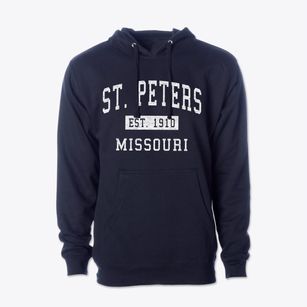 St. Peters Missouri Classic Established Cotton Hoodie Sweatshirt