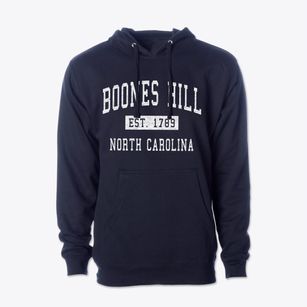 Boones Hill North Carolina Classic Established Cotton Hoodie Sweatshirt