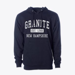 Granite New Hampshire Classic Established Cotton Hoodie Sweatshirt