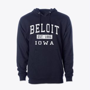 Beloit Iowa Classic Established Cotton Hoodie Sweatshirt