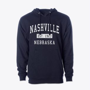 Nashville Nebraska Classic Established Cotton Hoodie Sweatshirt