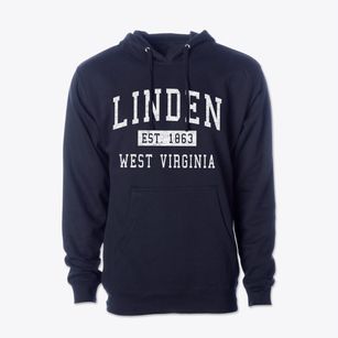 Linden West Virginia Classic Established Cotton Hoodie Sweatshirt