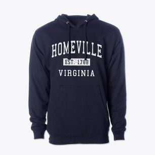 Homeville Virginia Classic Established Cotton Hoodie Sweatshirt
