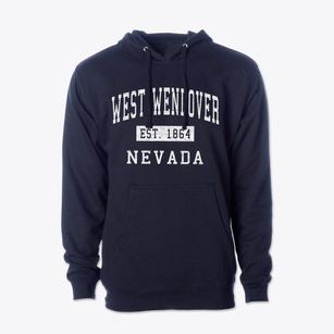 West Wendover Nevada Classic Established Cotton Hoodie Sweatshirt