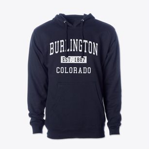 Burlington Colorado Classic Established Cotton Hoodie Sweatshirt