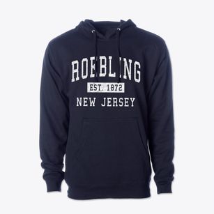 Roebling New Jersey Classic Established Cotton Hoodie Sweatshirt