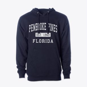 Pembroke Pines Florida Classic Established Cotton Hoodie Sweatshirt