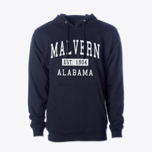 Malvern Alabama Classic Established Cotton Hoodie Sweatshirt