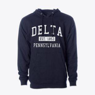 Delta Pennsylvania Classic Established Cotton Hoodie Sweatshirt