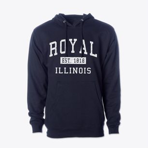 Royal Illinois Classic Established Cotton Hoodie Sweatshirt