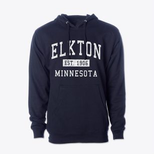 Elkton Minnesota Classic Established Cotton Hoodie Sweatshirt