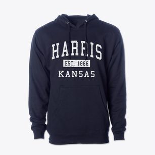 Harris Kansas Classic Established Cotton Hoodie Sweatshirt