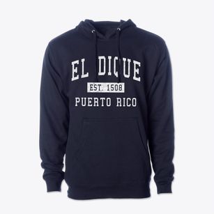 El Dique Puerto Rico Classic Established Cotton Hoodie Sweatshirt