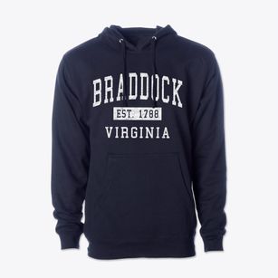 Braddock Virginia Classic Established Cotton Hoodie Sweatshirt