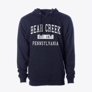 Bear Creek Pennsylvania Classic Established Cotton Hoodie Sweatshirt
