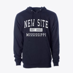 New Site Mississippi Classic Established Cotton Hoodie Sweatshirt