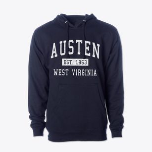Austen West Virginia Classic Established Cotton Hoodie Sweatshirt