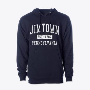 Jimtown Pennsylvania Classic Established Cotton Hoodie Sweatshirt