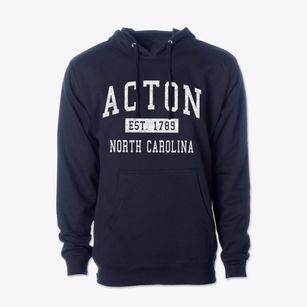 Acton North Carolina Classic Established Cotton Hoodie Sweatshirt