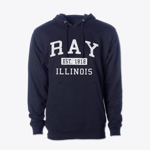 Ray Illinois Classic Established Cotton Hoodie Sweatshirt