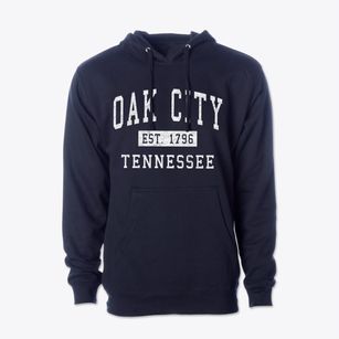 Oak City Tennessee Classic Established Cotton Hoodie Sweatshirt