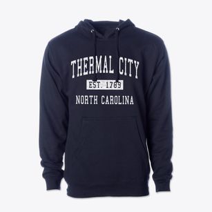 Thermal City North Carolina Classic Established Cotton Hoodie Sweatshirt