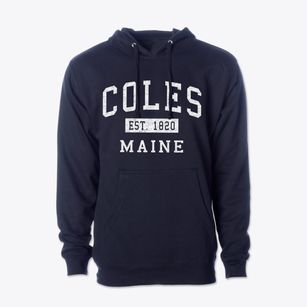 Coles Maine Classic Established Cotton Hoodie Sweatshirt