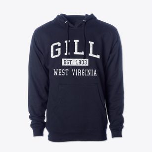 Gill West Virginia Classic Established Cotton Hoodie Sweatshirt