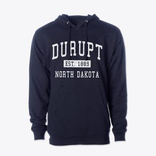 Durupt North Dakota Classic Established Cotton Hoodie Sweatshirt