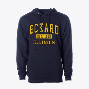 Eckard Illinois Classic Established Cotton Hoodie Sweatshirt