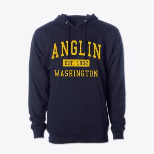 Anglin Washington Classic Established Cotton Hoodie Sweatshirt