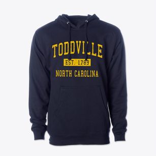 Toddville North Carolina Classic Established Cotton Hoodie Sweatshirt