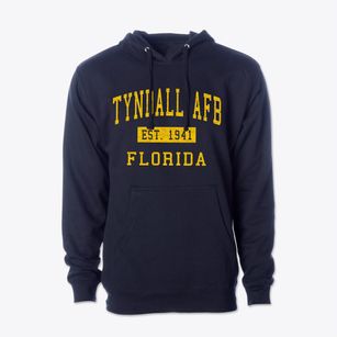 Tyndall Afb Florida Classic Established Cotton Hoodie Sweatshirt