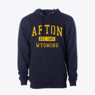 Afton Wyoming Classic Established Cotton Hoodie Sweatshirt