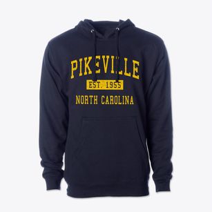 Pikeville North Carolina Classic Established Cotton Hoodie Sweatshirt