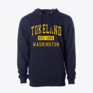 Tokeland Washington Classic Established Cotton Hoodie Sweatshirt