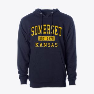 Somerset Kansas Classic Established Cotton Hoodie Sweatshirt