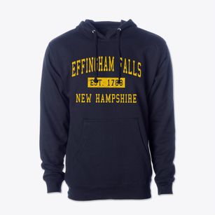 Effingham Falls New Hampshire Classic Established Cotton Hoodie Sweatshirt
