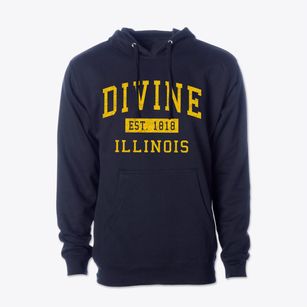 Divine Illinois Classic Established Cotton Hoodie Sweatshirt