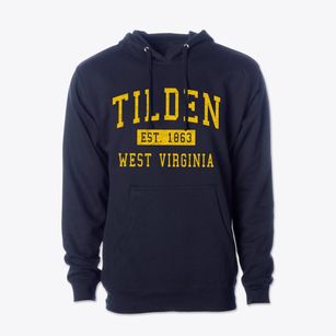 Tilden West Virginia Classic Established Cotton Hoodie Sweatshirt