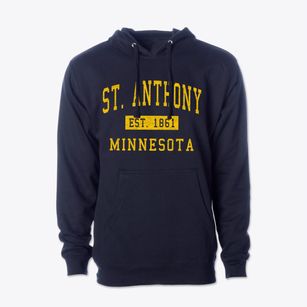 St. Anthony Minnesota Classic Established Cotton Hoodie Sweatshirt