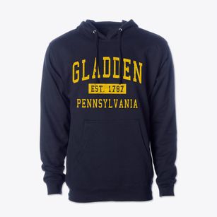 Gladden Pennsylvania Classic Established Cotton Hoodie Sweatshirt