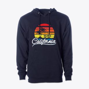 Valinda California Palm Tree Sunset Cotton Hoodie Sweatshirt