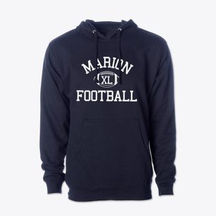 Marion Intermediate School Classic Football Cotton Hoodie Sweatshirt