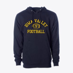 Iowa Valley High School Classic Football Cotton Hoodie Sweatshirt