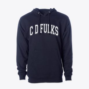 C D Fulks Middle School Varsity Arch Cotton Hoodie Sweatshirt