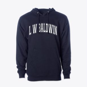 L W Baldwin Elementary School Varsity Arch Cotton Hoodie Sweatshirt