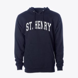 Saint Henry Catholic Elementary School Varsity Arch Cotton Hoodie Sweatshirt