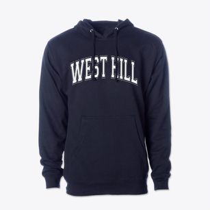 West Hill Primary School Varsity Arch Cotton Hoodie Sweatshirt
