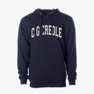 C G Credle Elementary School Varsity Arch Cotton Hoodie Sweatshirt